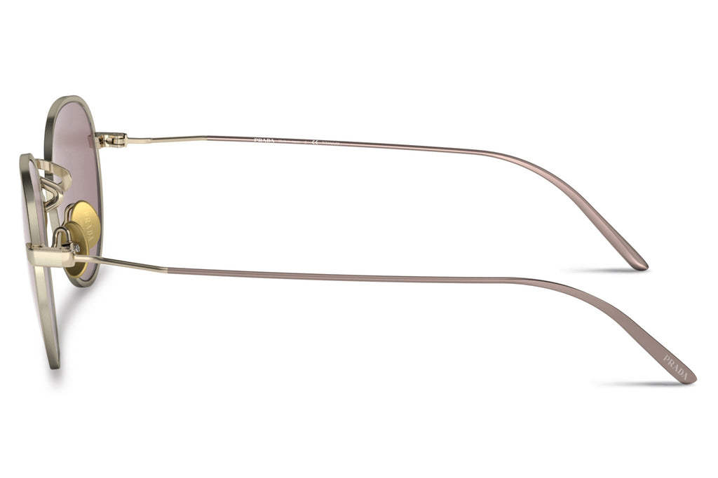 Prada - PR 53WS Sunglasses Gold with Light Purple Brown Lenses (06Q06I)