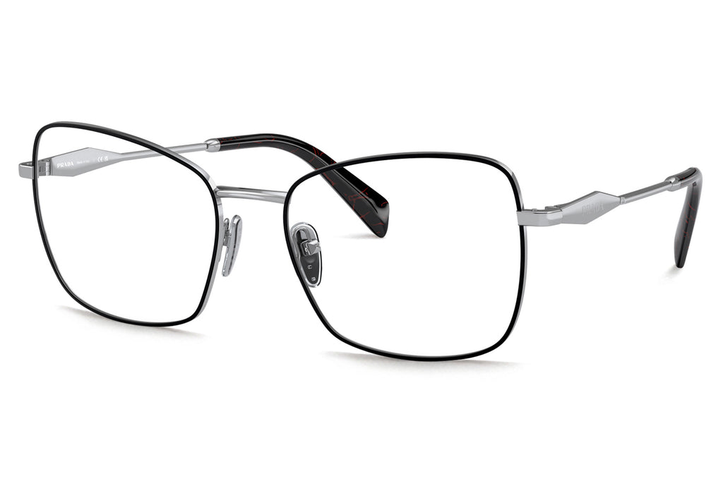 Prada - PR 53ZV Eyeglasses Black/Silver (1AB1O1)