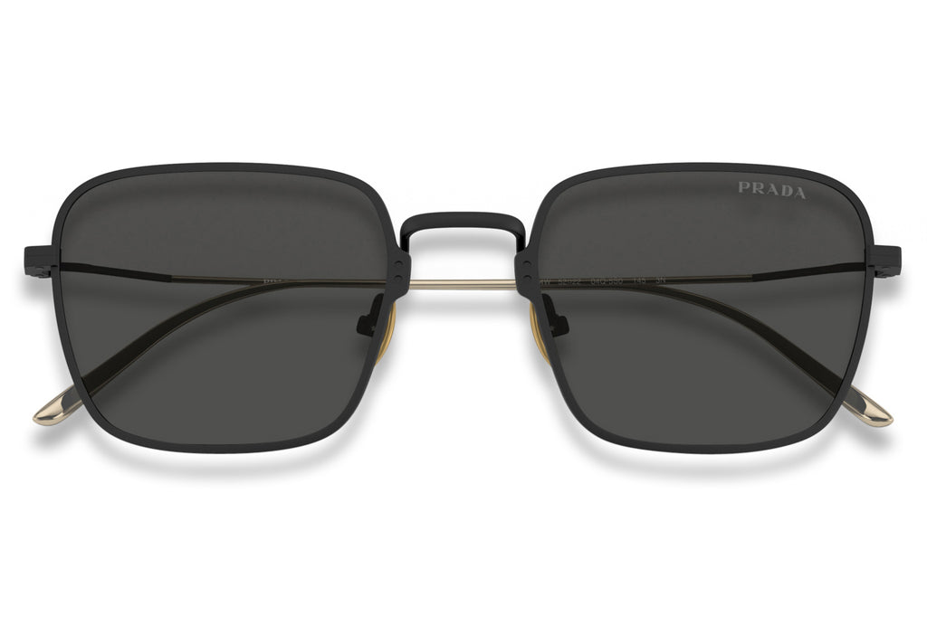 Prada - PR 54WS Sunglasses Matte Black with Dark Grey Lenses (04Q5S0)