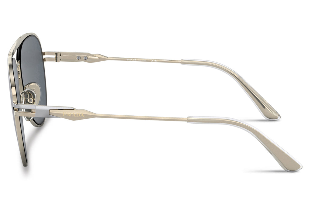 Prada - PR 54ZS Sunglasses Silver/Pale Gold with Dark Grey Lenses (17F09T)