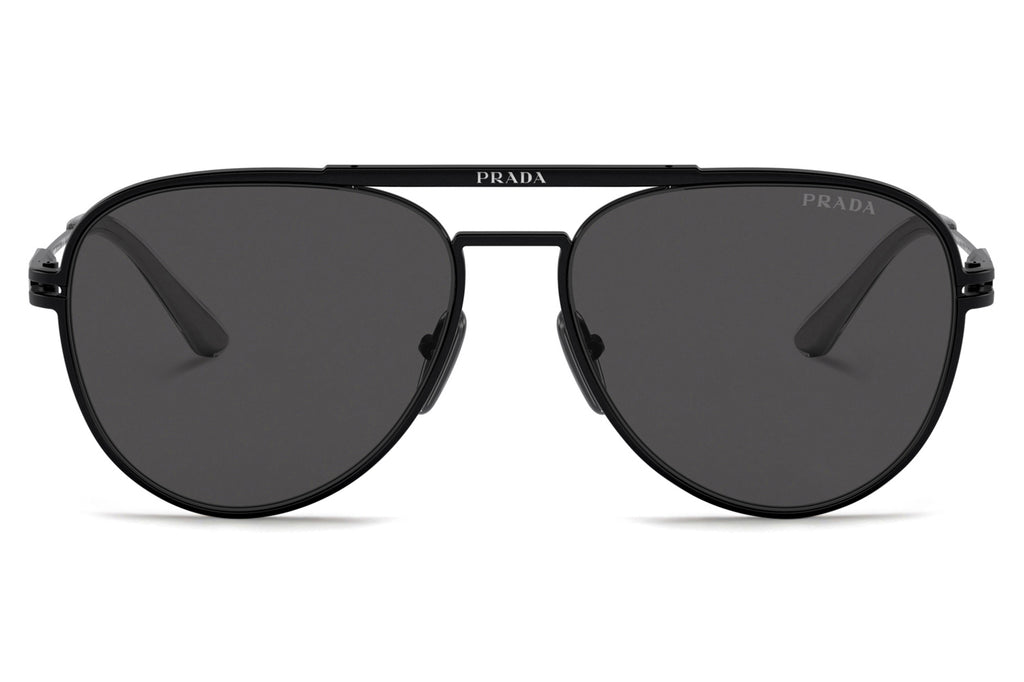 Prada - PR 54ZS Sunglasses Matte Black with Dark Grey Lenses (1BO5S0)