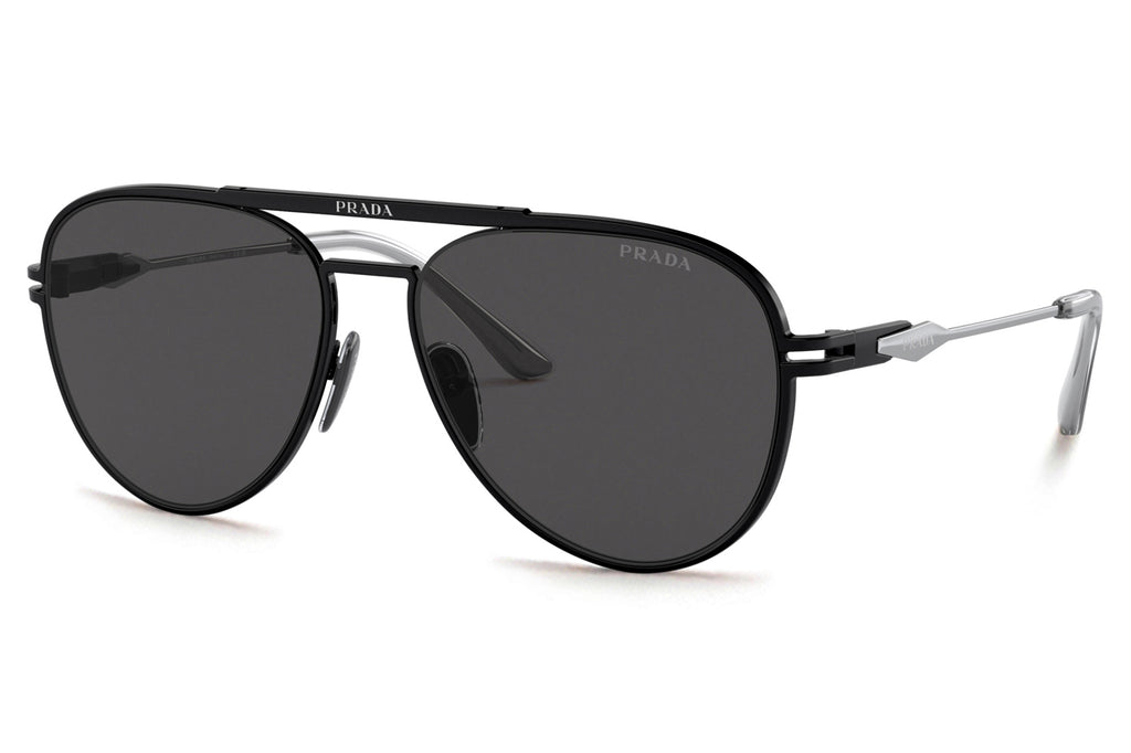 Prada - PR 54ZS Sunglasses Matte Black with Dark Grey Lenses (1BO5S0)