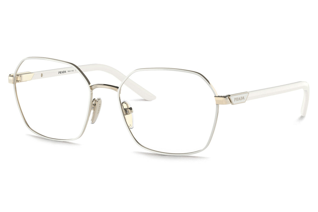 Prada - PR 55YV Eyeglasses Talc/Pale Gold (LFB1O1)