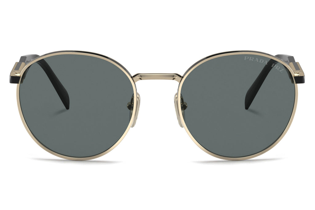 Prada - PR 56ZS Sunglasses Pale Gold with Dark Grey Polar Lenses (AAV5Z1)