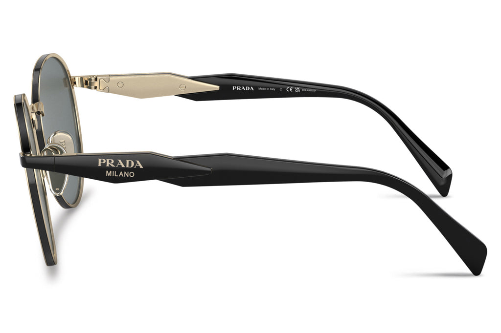 Prada - PR 56ZS Sunglasses Pale Gold with Dark Grey Polar Lenses (AAV5Z1)