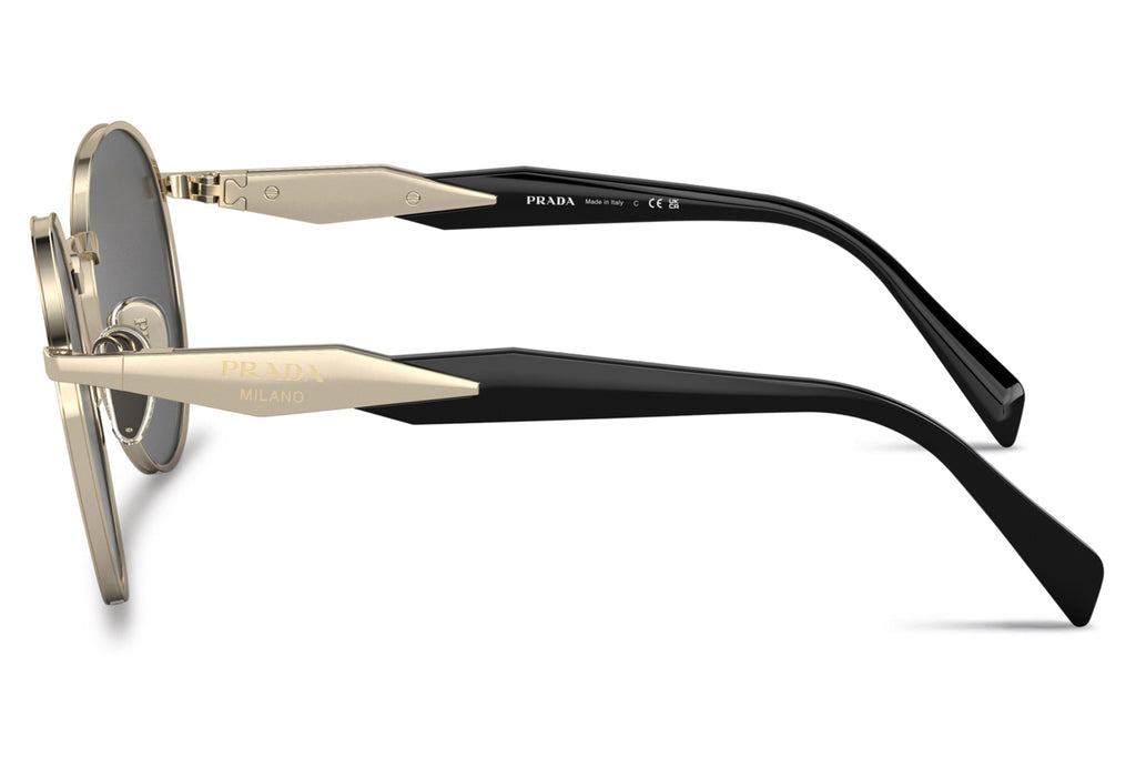 Prada - PR 56ZS Sunglasses Pale Gold with Dark Grey Lenses (ZVN5S0)