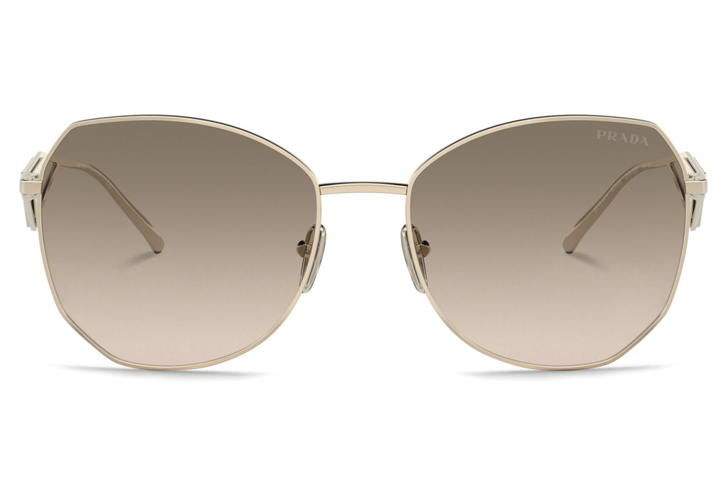 Prada - PR 57YS Sunglasses Pale Gold with Light Brown Gradient Lenses (ZVN3D0)