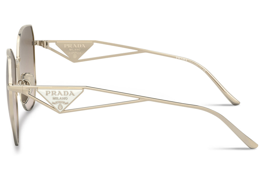 Prada - PR 57YS Sunglasses Pale Gold with Light Brown Gradient Lenses (ZVN3D0)