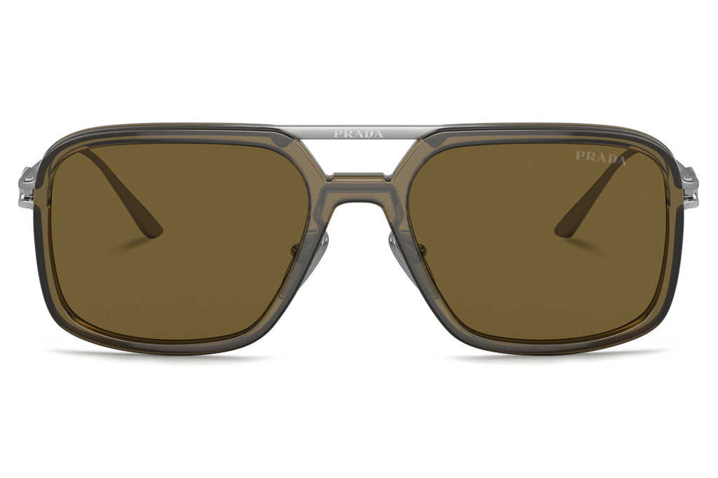 Prada - PR 57ZS Sunglasses Loden with Dark Brown Lenses (18F01T)