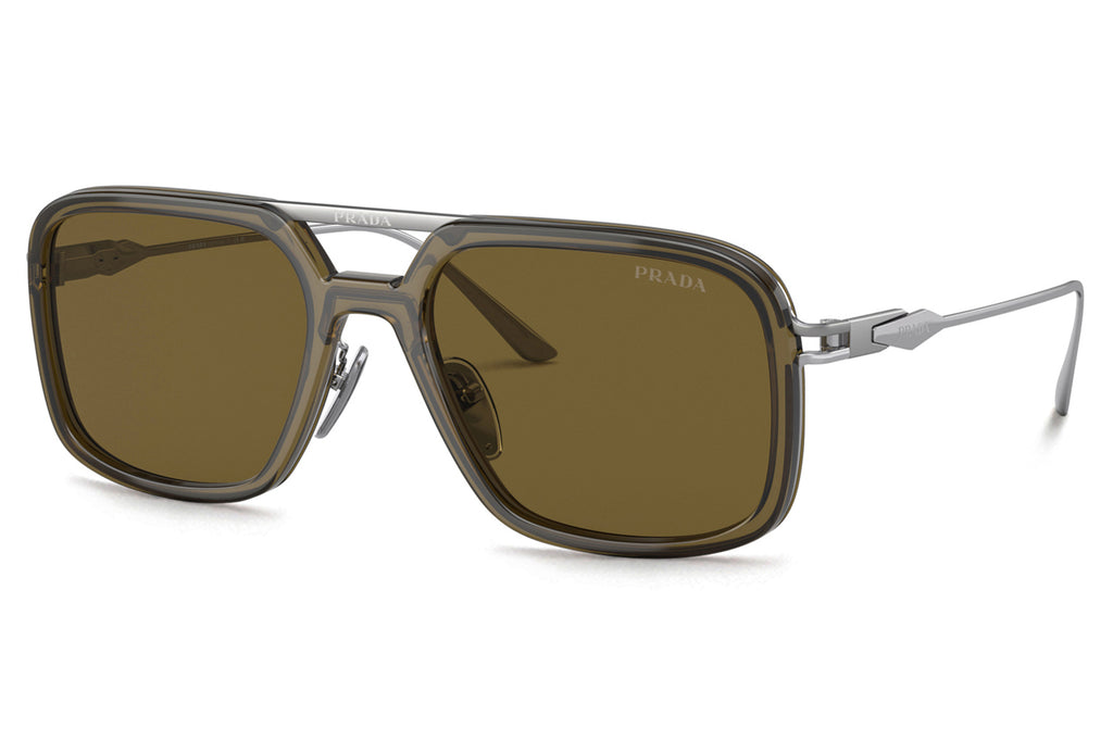 Prada - PR 57ZS Sunglasses Loden with Dark Brown Lenses (18F01T)