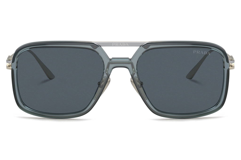 Prada - PR 57ZS Sunglasses Transparent Graphite with Dark Grey Lenses (19F09T)