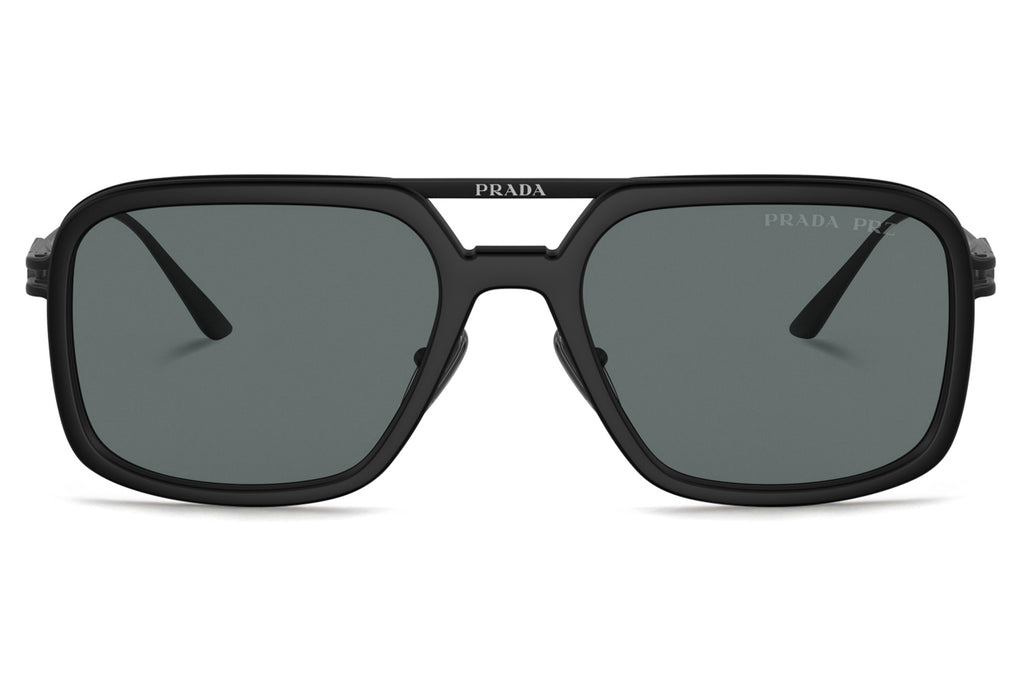 Prada - PR 57ZS Sunglasses Matte Black with Dark Grey Polar Lenses (1BO5Z1)