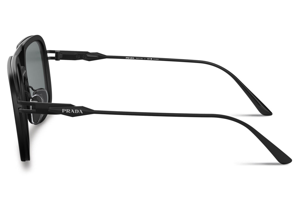 Prada - PR 57ZS Sunglasses Matte Black with Dark Grey Polar Lenses (1BO5Z1)