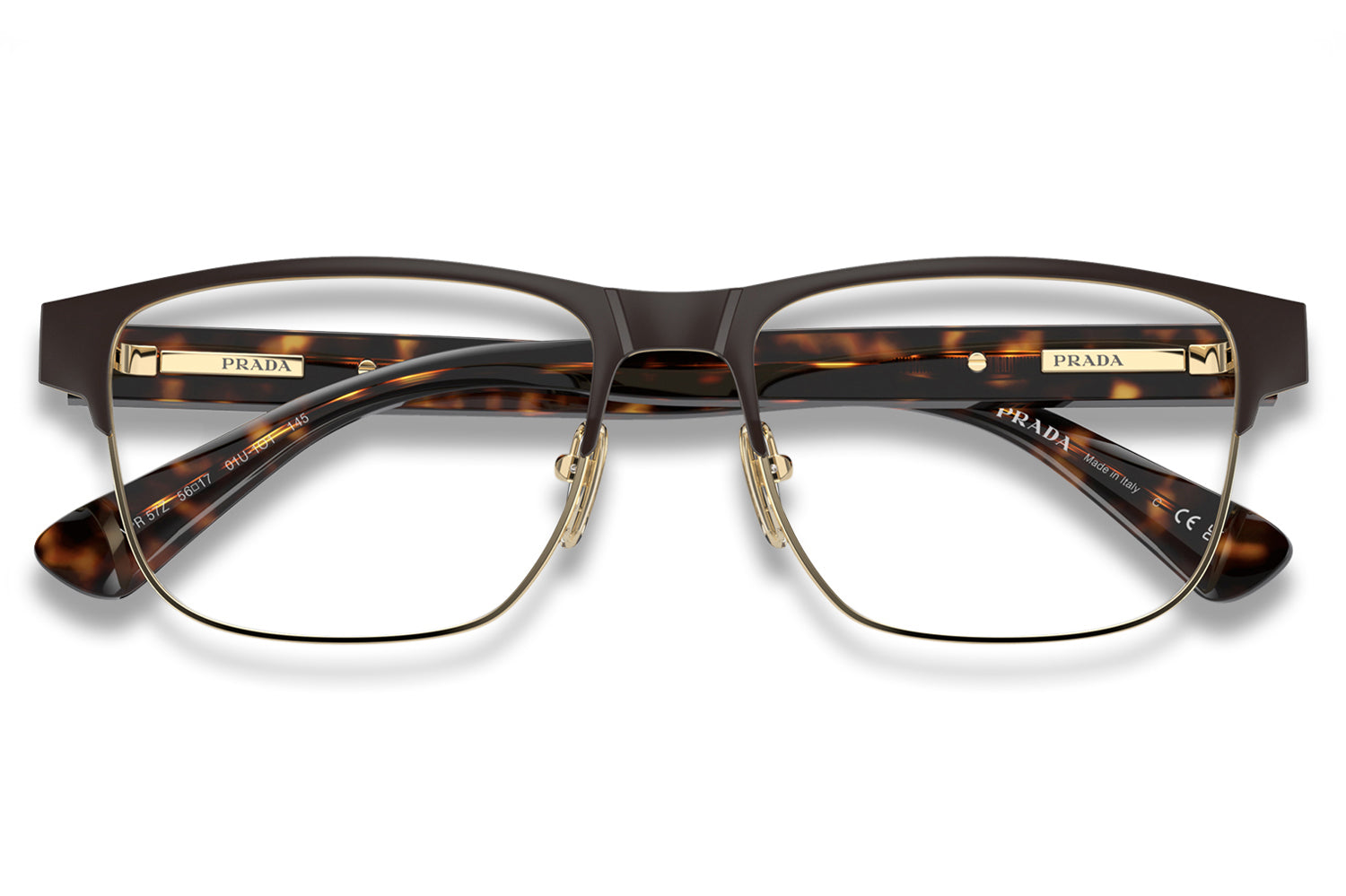 PRADA ブラックフレーム Prada - PR 57ZV Eyeglasses | Specs Collective