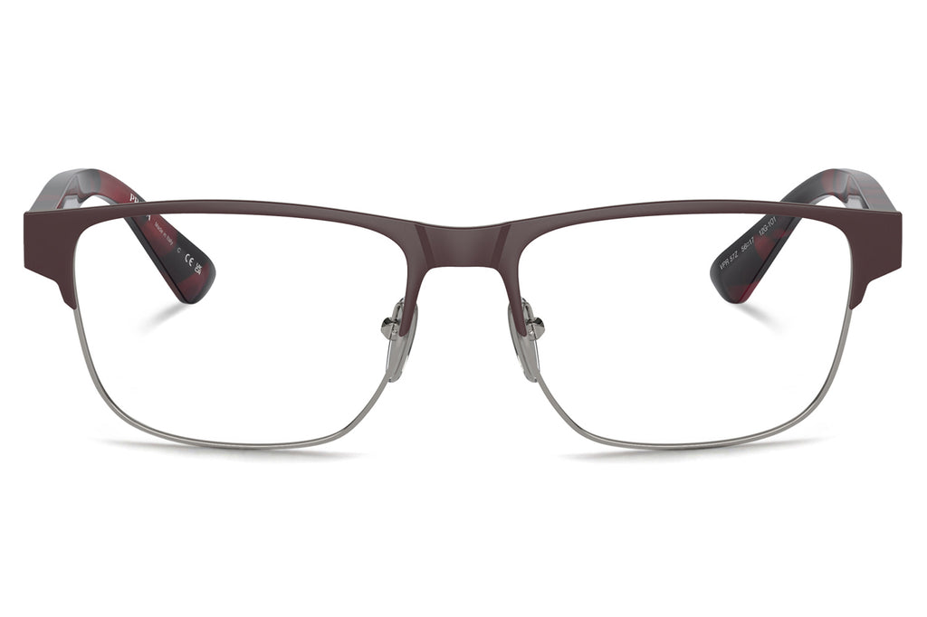 Prada - PR 57ZV Eyeglasses Matte Red Brown (12G1O1)