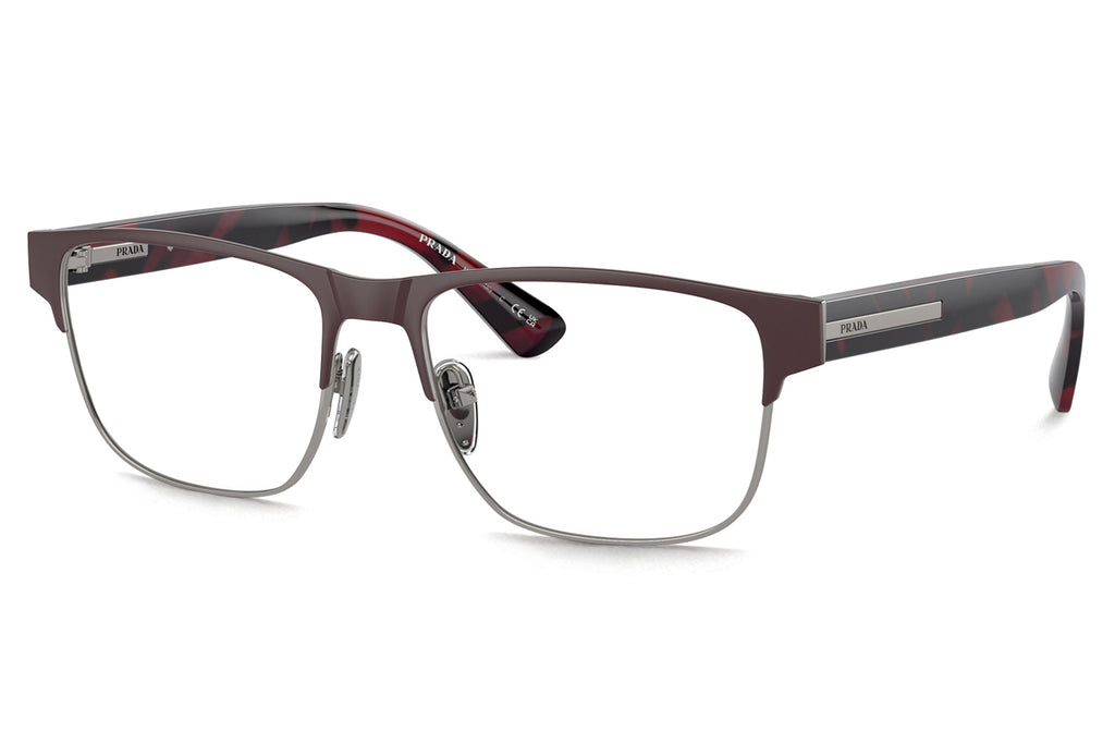 Prada - PR 57ZV Eyeglasses Matte Red Brown (12G1O1)
