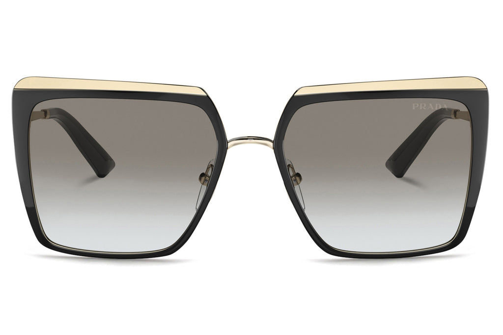 Prada - PR 58WS Sunglasses Black/Pale Gold with Grey Gradient Lenses (AAV0A7)