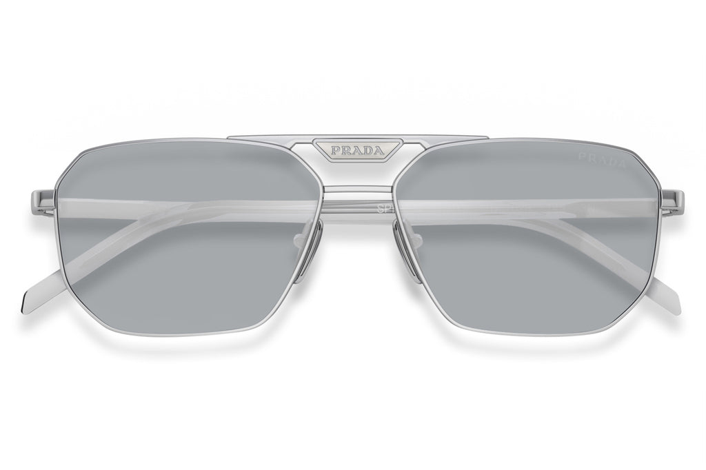 Prada - PR 58YS Sunglasses Silver with Blue Mirror Silver Lenses (1BC02R)