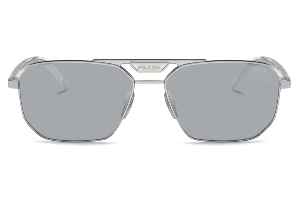 Prada - PR 58YS Sunglasses Silver with Blue Mirror Silver Lenses (1BC02R)