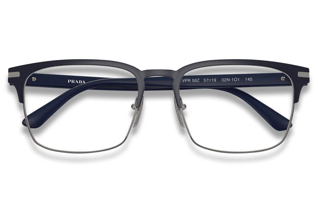 Prada - PR 58ZV Eyeglasses Matte Baltic/Gunmetal (02N1O1)