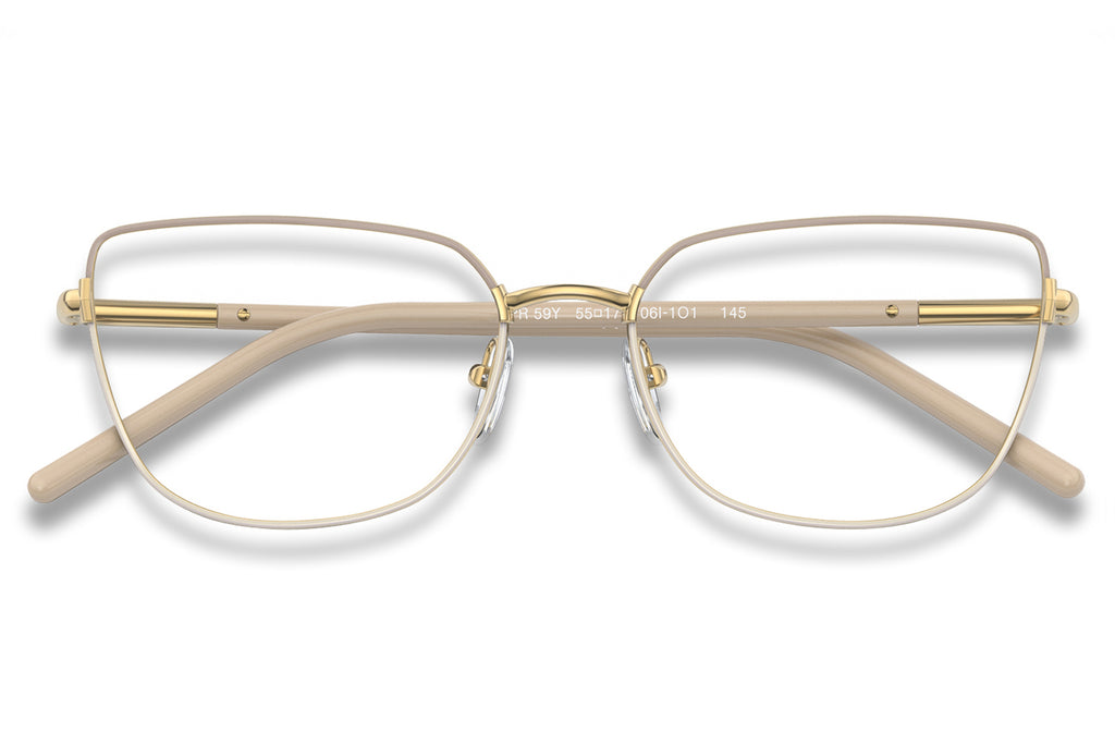 Prada - PR 59YV Eyeglasses Beige/Gold (06I1O1)