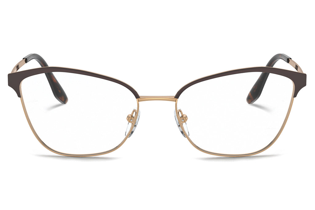Prada - PR 62XV Eyeglasses Dark Brown/Pink Gold (04E1O1)