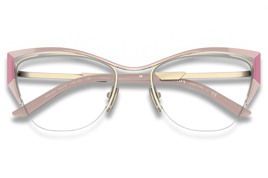 Prada - PR 63YV Eyeglasses Alabaster/Begonia/Pale Gold (14A1O1)
