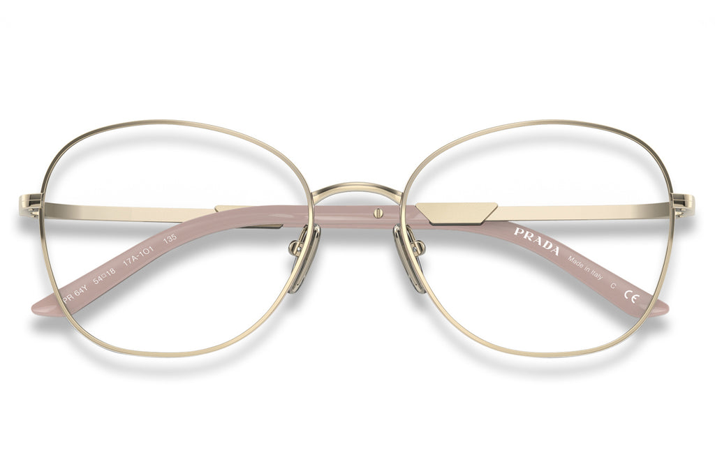 Prada - PR 64YV Eyeglasses Pale Gold/Alabaster (17A1O1)