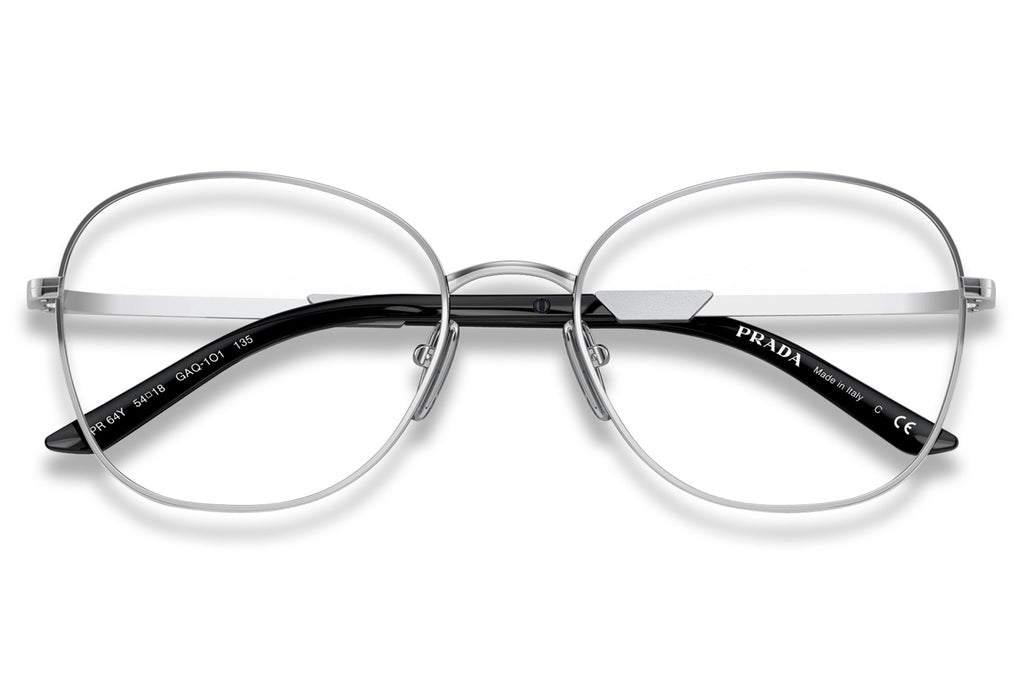 Prada - PR 64YV Eyeglasses Silver/Black (GAQ1O1)