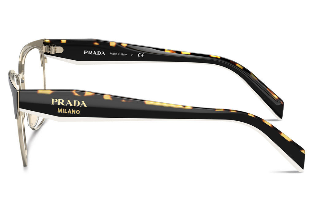 Prada - PR 65YV Eyeglasses Black/Pale Gold (AAV1O1)