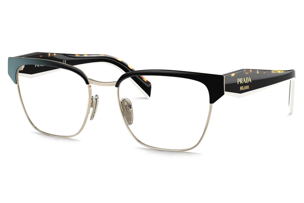 Prada - PR 65YV Eyeglasses Black/Pale Gold (AAV1O1)