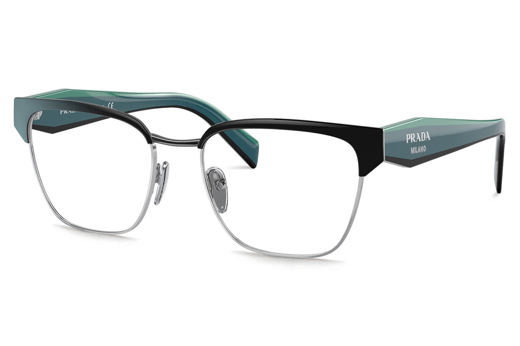 Prada - PR 65YV Eyeglasses Black/Silver (GAQ1O1)
