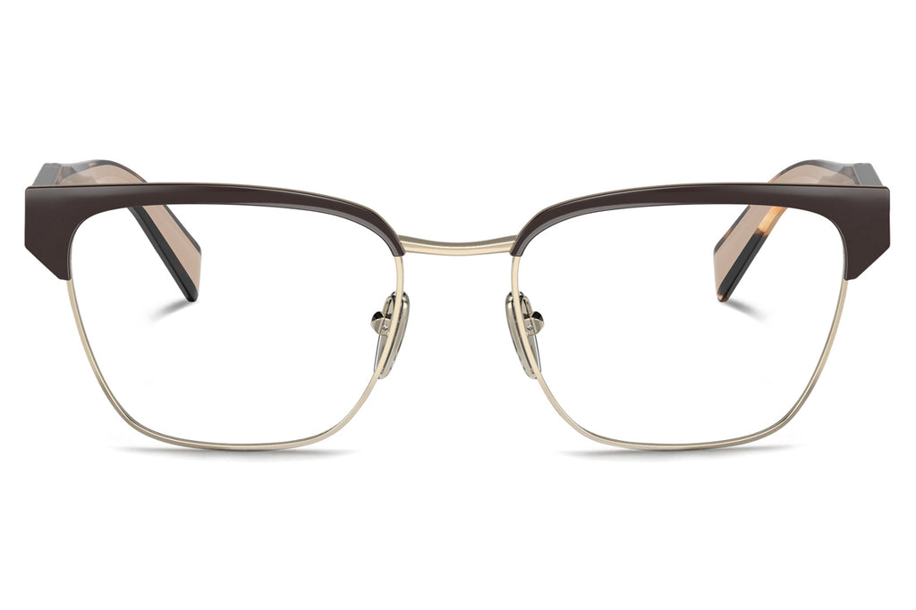 Prada - PR 65YV Eyeglasses Brown/Pale Gold (KOF1O1)