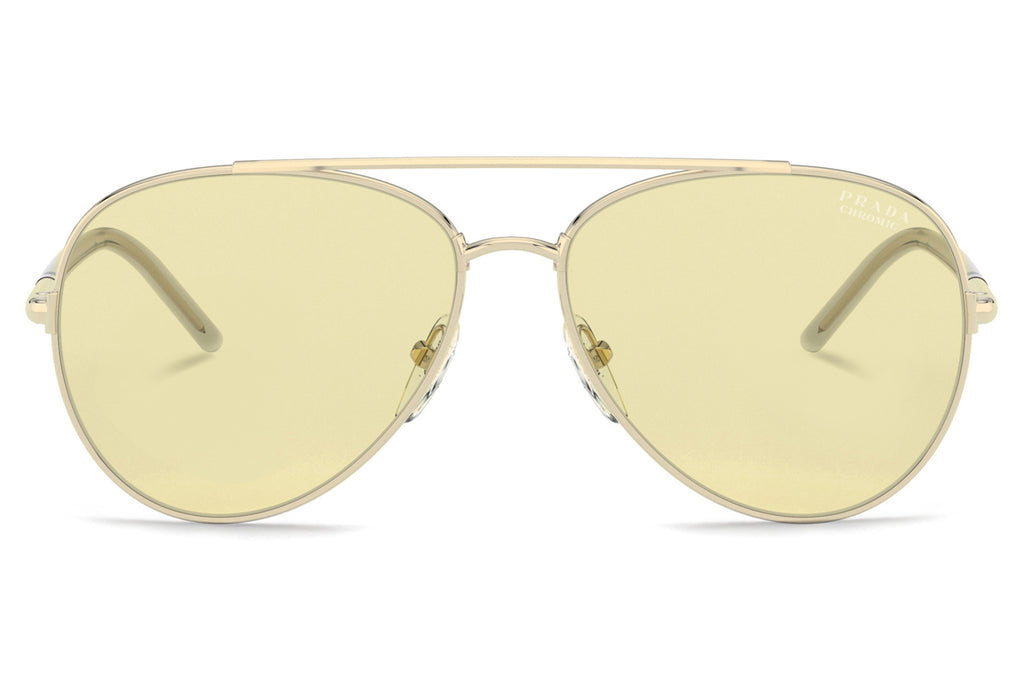 Prada - PR 66XS Sunglasses Pale Gold with Soleil Photocromatic Lenses (ZVN01F)