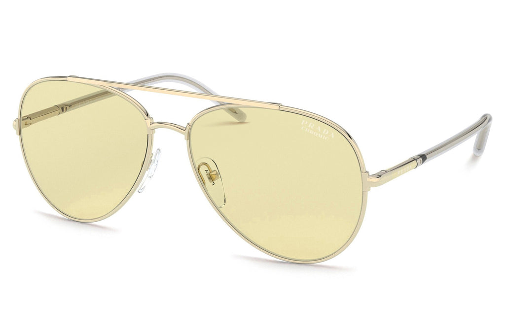 Prada - PR 66XS Sunglasses Pale Gold with Soleil Photocromatic Lenses (ZVN01F)