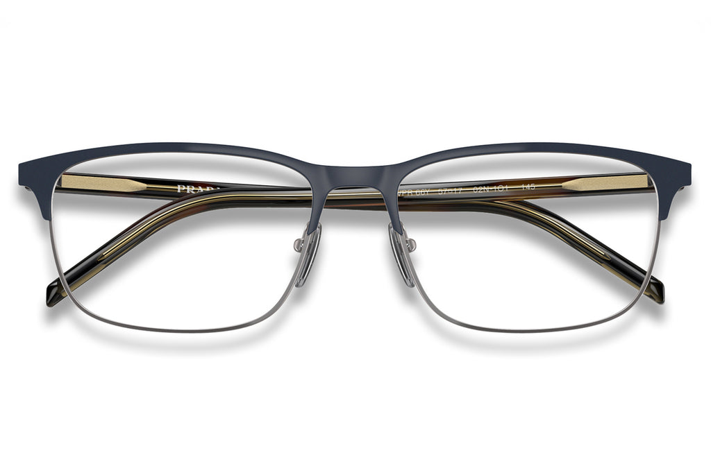 Prada - PR 66YV Eyeglasses Matte Baltic/Gunmetal (02N1O1)