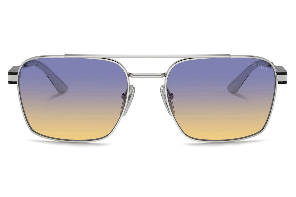 Prada - PR 67ZS Sunglasses Silver with Iris Sfumato Sole Lenses (1BC06Z)