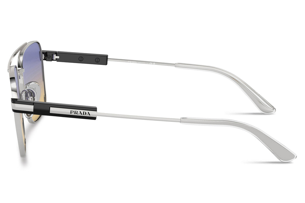Prada - PR 67ZS Sunglasses Silver with Iris Sfumato Sole Lenses (1BC06Z)