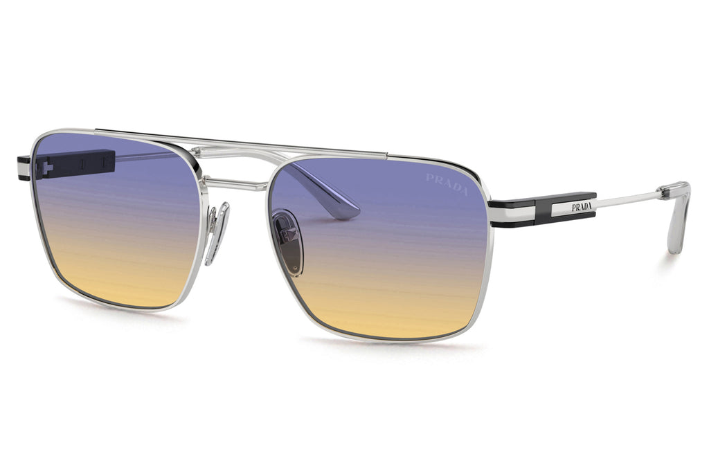Prada - PR 67ZS Sunglasses Silver with Iris Sfumato Sole Lenses (1BC06Z)