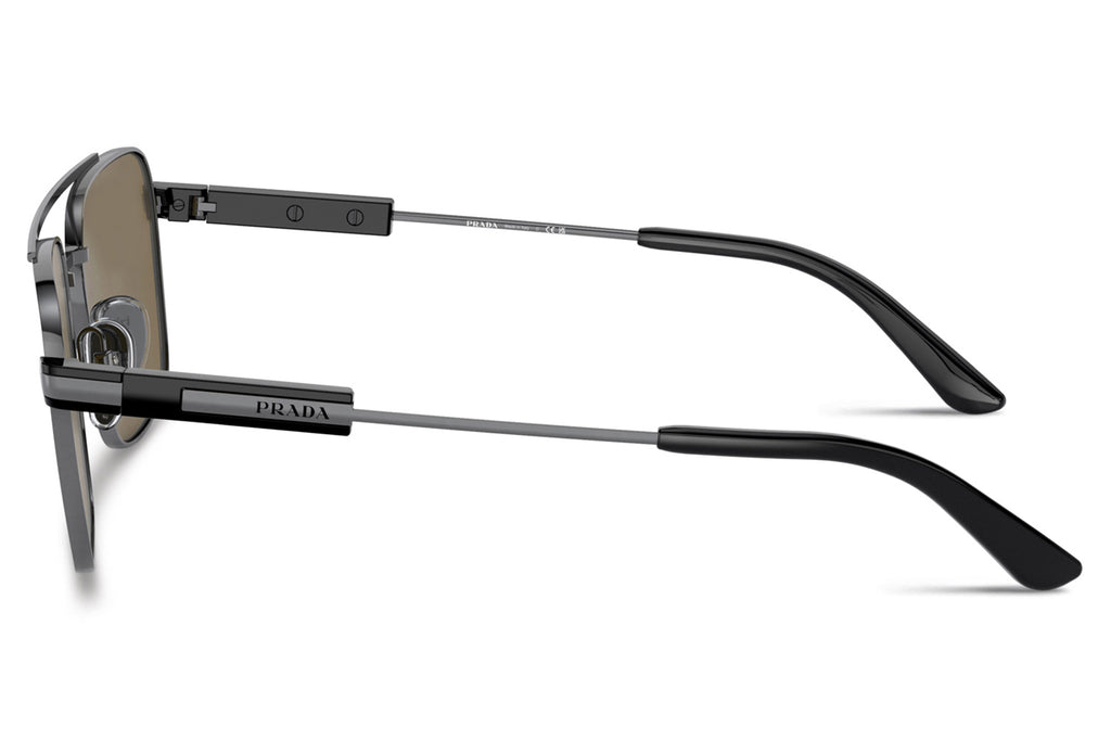 Prada - PR 67ZS Sunglasses Pale Gold with Dark Grey Lenses (ZVN09T)