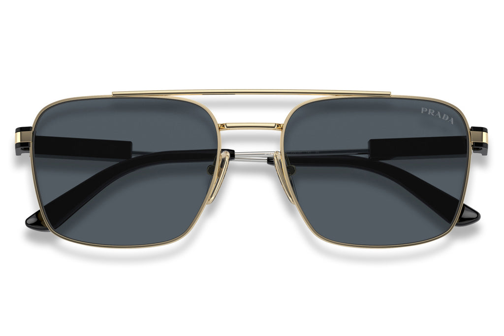 Prada - PR 67ZS Sunglasses Pale Gold with Dark Grey Lenses (ZVN09T)