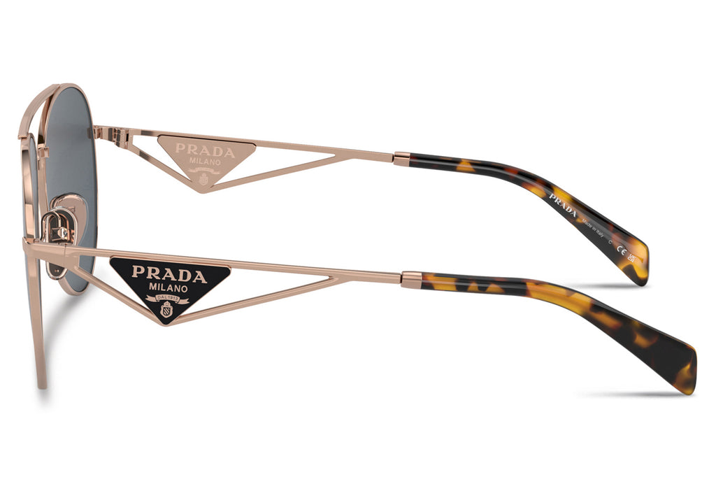 Prada - PR 73ZS Sunglasses Rose Gold with Dark Grey Lenses (SVF09T)