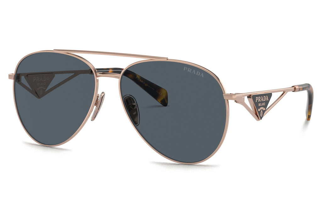 Prada - PR 73ZS Sunglasses Rose Gold with Dark Grey Lenses (SVF09T)