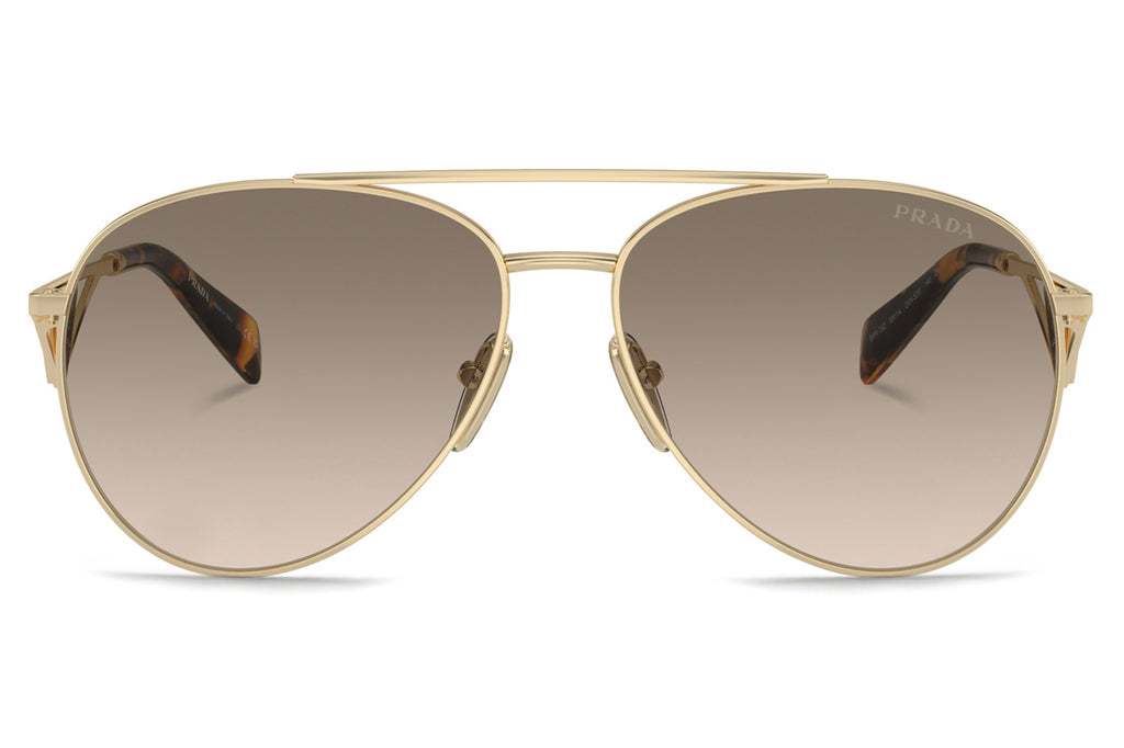 Prada - PR 73ZS Sunglasses Pale Gold with Light Brown Gradient Lenses (ZVN3D0)