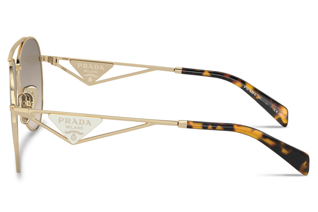 Prada - PR 73ZS Sunglasses Pale Gold with Light Brown Gradient Lenses (ZVN3D0)