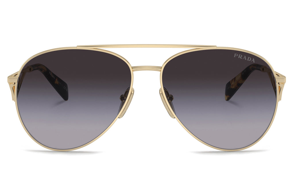 Prada - PR 73ZS Sunglasses Pale Gold with Grey Gradient Lenses (ZVN5D1)