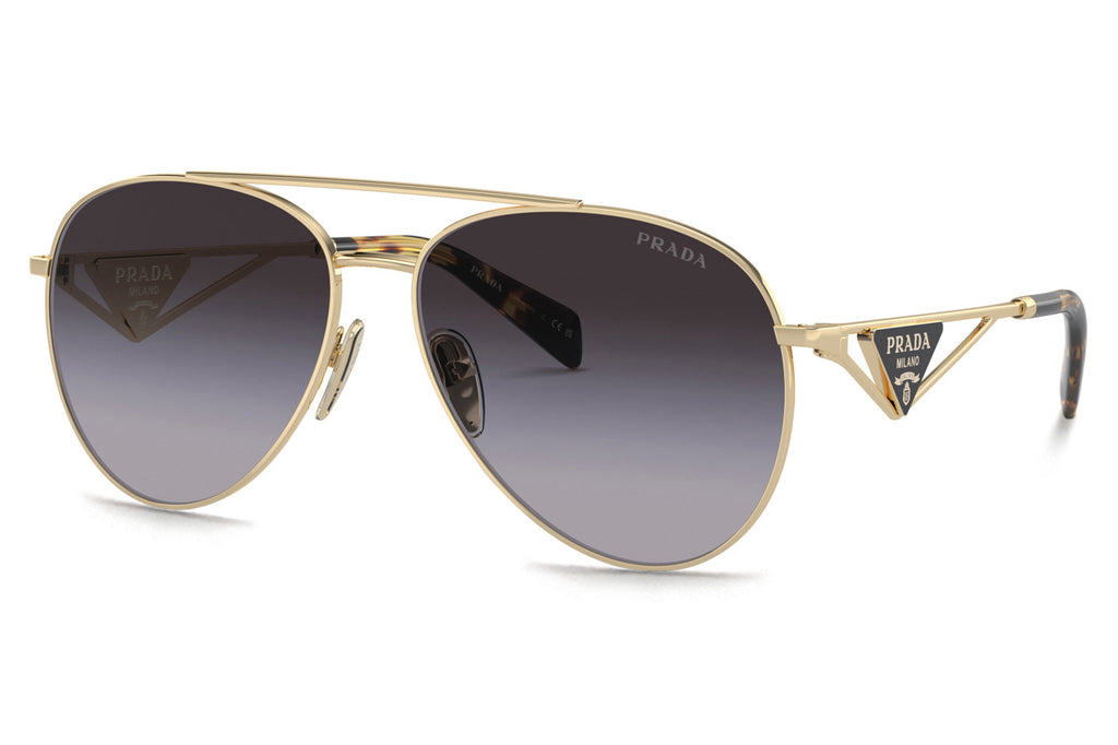 Prada - PR 73ZS Sunglasses Pale Gold with Grey Gradient Lenses (ZVN5D1)