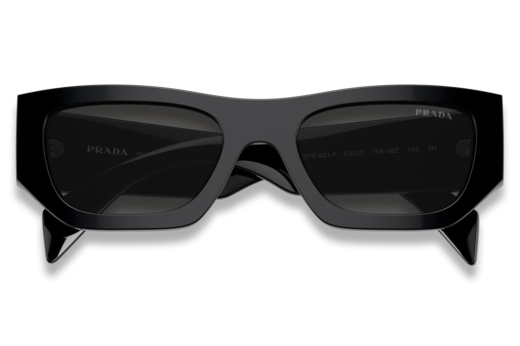 Prada - PR A01SF Sunglasses Black with Dark Grey Lenses (16K08Z)