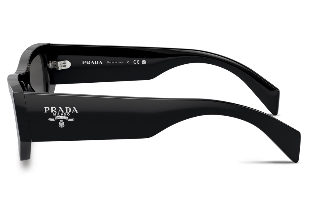 Prada - PR A01SF Sunglasses Black with Dark Grey Lenses (16K08Z)