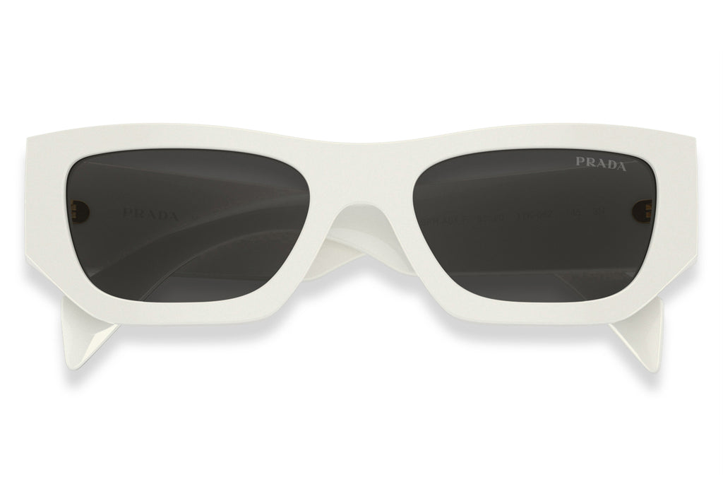 Prada - PR A01SF Sunglasses White with Dark Grey Lenses (17K08Z)